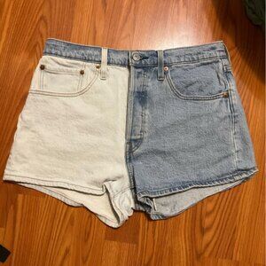Levi's 501 Two-Tone Blue Jean Shorts
